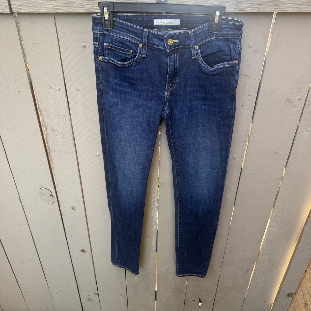 Joie Jeans Womens 29 Skinny Denim Dark Wash Made in USA Blue High rise stretchy